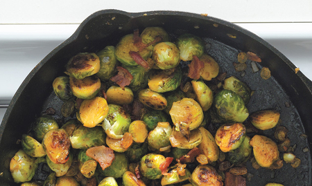 Brussels Sprouts With Bacon And Raisins